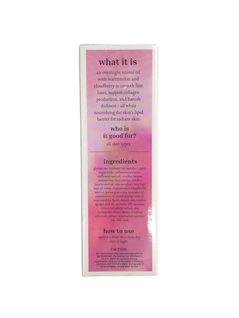 Watermelon Dream Overnight Retinol Oil